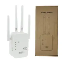 GENERICO - Repetidor Wifi Inalámbrico Alambrico 4 Antenas 2.4Ghz 300Mbps
