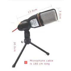 GENERICO - Micrófono Condensador Omnidireccional Con Trípode Podcast SF-666