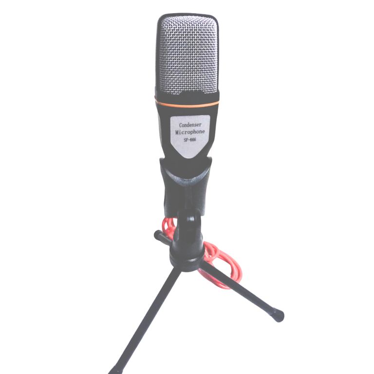 Micrófono Condensador Omnidireccional Con Trípode Podcast SF-666
