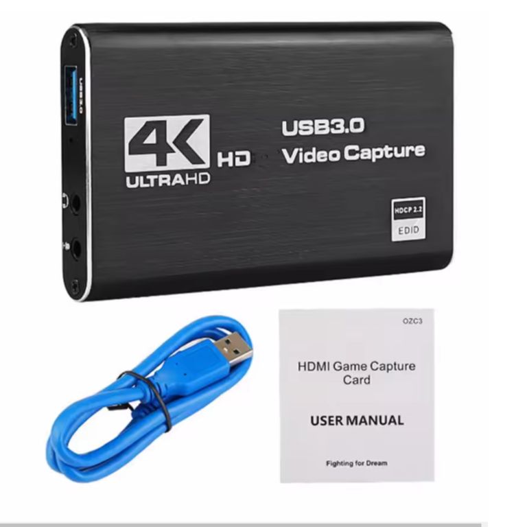 Capturador Hdmi Audio Video Usb 3.0 4k Full HD Streaming
