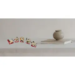 GENERICO - GATO CHINO 5 GATITOS ADORNOS DECORATIVOS