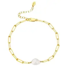 GENERICO - Pulsera Perla del Rio chunky Mujer Ajustable