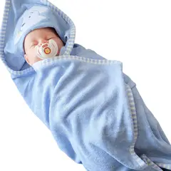 GENERICO - Toalla Bebé Set 4 pzas - Celeste E