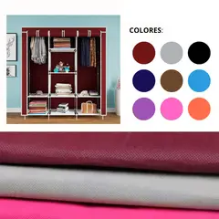 GENERICO - Ropero Organizador Armario Closet Armable 3 Cuerpos Funda/ COLORES ALEATORIOS