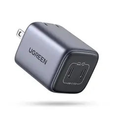 UGREEN - Cargador 45W doble puerto C compatible con iPhone y android tipo C