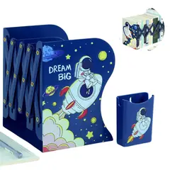 ELMEJORPRECIO - Organizador de Libros Extensible con Separador Modelo Cohete
