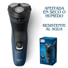 PHILIPS - Afeitadora S115100 seco y resistente al agua IPX7