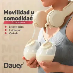 DAUER - Extractor Electrico Bilateral Manos Libres+Compresa Cervical