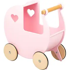 GULI GULI - COCHECITO CORAZON DE MADERA PARA NIÑAS