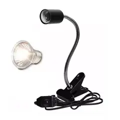 GENERICO - KIT LAMPARA + FOCO UVB + UVA PARA REPTILES MASCOTAS 50W 220V