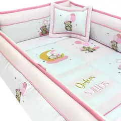 BABY MERINOS - Set de Cuna y 4 protectores - Prestige - Osita DS - S02