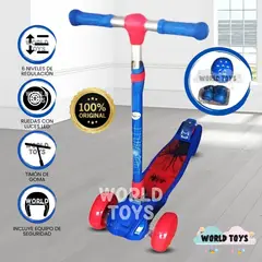 KIDS - Scooter para Niños con Kit de Protección «FUNNY KIDS» Blue