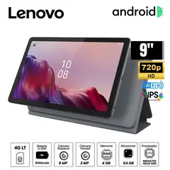 LENOVO - Tablet Tab M9 LTE 9"Pulg. 4GB RAM 128GB SSD HD TB310XU + Folio Case