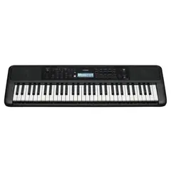 YAMAHA - Teclado Electrónico PSR-E383 61 Teclas + Adaptador - Negro