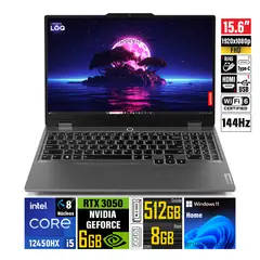 LENOVO - Laptop LOQ 15IAX9 Intel Core i5-12450HX 15.6" FHD IPS 144Hz 8GB 512GB RTX 3050 6GB 83GS000BLM