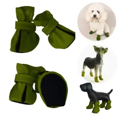 GENERICO - ZAPATOS IMPERMEABLES PARA PERROS MASCOTAS VERDE-XS