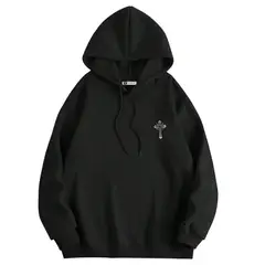 YANSUS - Polera Hombre Negro Cruz