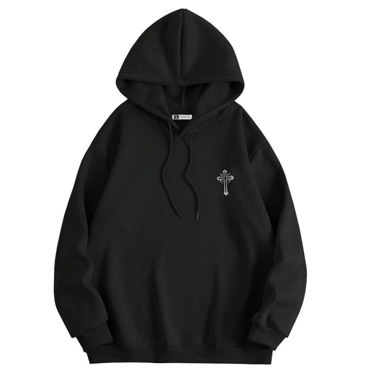 Polera Hombre Negro Cruz