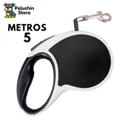 HAMACAS LIZARASO - Soga Retráctil para Mascotas Color Negro - Peluchin Store