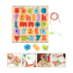 GENERICO - Tablero Didáctico Multifuncional 3 en 1 – Abecedario, Encaje y Pizarra para Niños