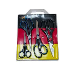 GENERICO - Set de 4 Tijeras Multiuso para Hogar y Oficina