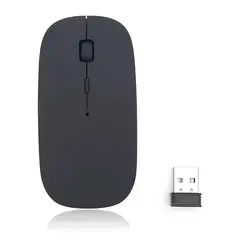 GENERICO - Mouse Óptico Slim Ergonómico Conectividad Bluetooth - Negro