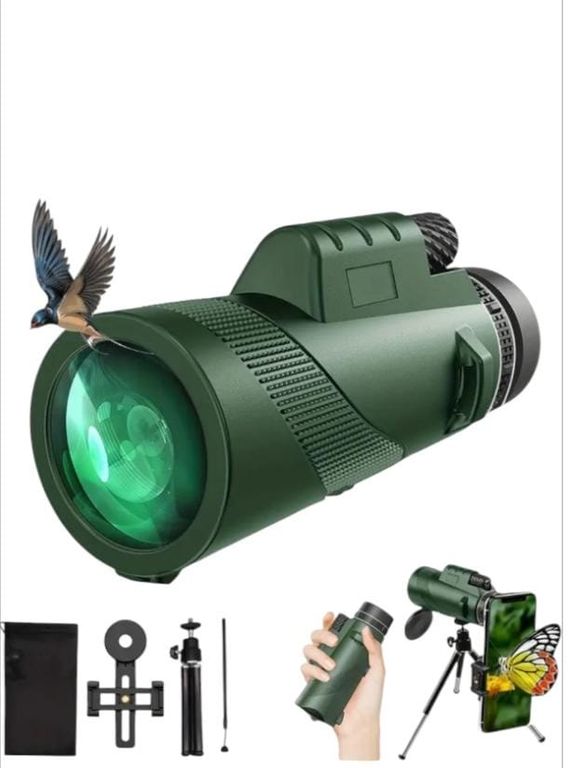 MONOCULAR VISION DIURNA HD 80x100 COLOR NEGRO
