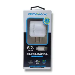 ROMAX - CARGADOR DE CELULAR TYPE C 66W BLANCO
