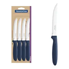 TRAMONTINA - Juego de Cuchillos para Asado Tramontina12 piezas Ipanema Azul