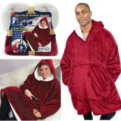 OEM - POLERÓN CALENTADOR IMPORTADO HUGGLE HODDIE - OVERSIZE GUINDA