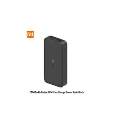 XIAOMI - Batería Portátil 20000mAh Redmi 18W Fast Charge Power Bank Black