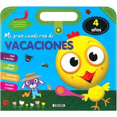 GENERICO - Libro infantil MI GRAN CUADERNO DE VACACIONES - 4 AÑOS