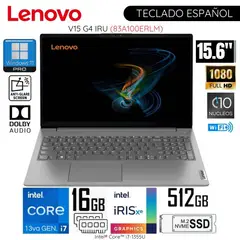 LENOVO - Laptop V15 G4 IRU Intel CoreI7-1355U 16GB RAM 512GB SSD 15.6" FHD 83A100ERLM