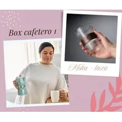 GENERICO - Box cafetero 1 moka vintage taza 250 ml