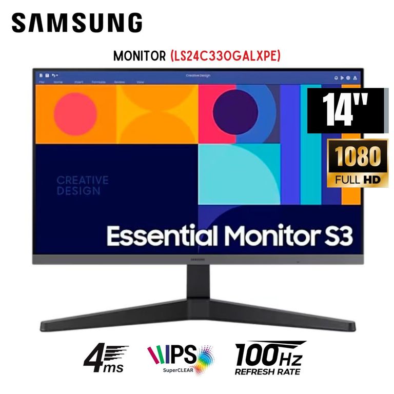 Monitor LS24C330GALXPE 24" Full HD LED 100Hz 4Ms