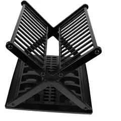 GENERICO - Escurridor De Platos Con Diseño En X Color NEGRO