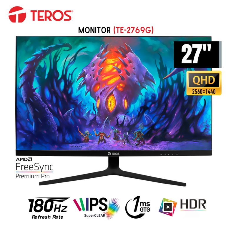 Monitor Plano Gaming TE-2769G, 27" QHD IPS, 180 Hz, 1ms, HDMI