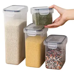 ELMEJORPRECIO - Set de 4 Tapers Herméticos para Cocina Easy Lock