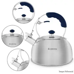 FINEZZA - Tetera FF-T0046 Acero Inoxidable Azul de 2.5 Litros