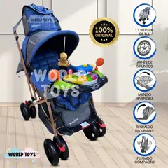 BABY - Coche Cuna con Bolso Pañalero «SHABERT PLUS» Blue
