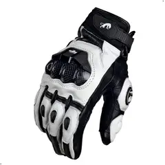 GENERICO - Guantes Furygan Para Moto Cuero Natural Proteccion Nudillos