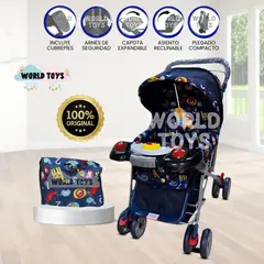 BABY - Coche Cuna con Bolso Pañalero «SHABERT II» Jiraffi