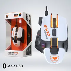 COUGAR - MOUSE GAMING 700M EVO ESPORTS WHITE - ERGONÓMICO