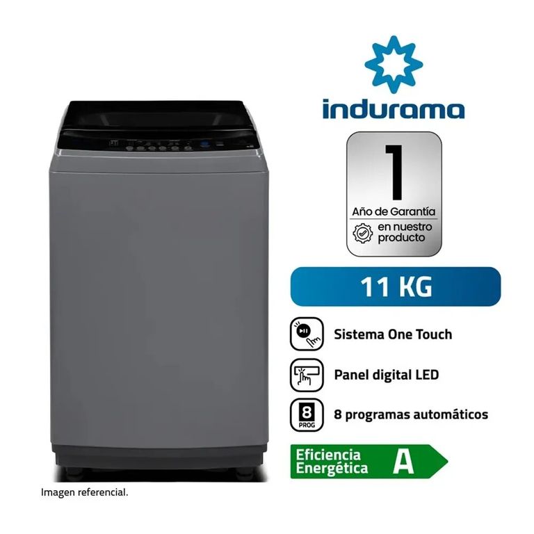 Lavadora Automática LRI-11DGR 11 Kg Gris Oscuro