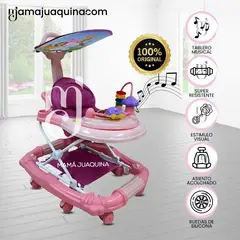 BABY - Andador con Tablero Musical «FIRST WALK» Pink