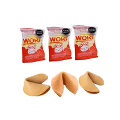 GENERICO - Galleta De La Suerte Obleas con Frases Rojo Pack 3u Woki
