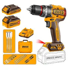 INGCO TOOLS - Taladro percutor 86 nm incluye baterias y cargador Ingco