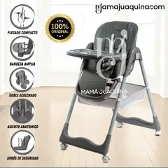 BABY - Silla de Comer Plegable «ALAI» Gray