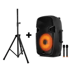 MAXTRON - Combo Parlante Merkury Ultra 15 - MX 1515v + Soporte SPS502M