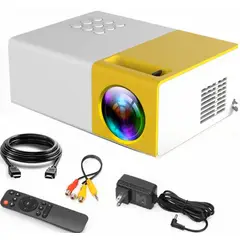 GENERICO - Proyector Portátil Multimedia LED 1080P con Control Remoto